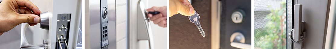 鍵取付の4つの例の画像